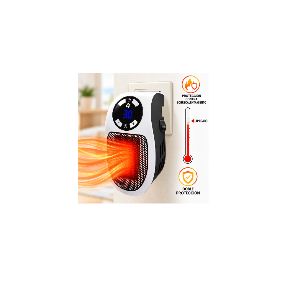 Calefactor Eléctrico Portátil Blanco