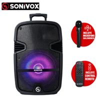Parlante Sonivox 2285MIR 10W RMS con Micrófono y Control Remoto