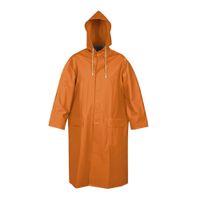 Protector de pvc Capotin Con Capucha Impermeable Naranja