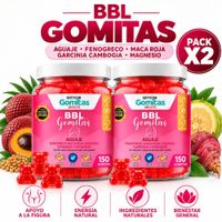 PACK 2 GOMITAS DE AGUAJE BBL PARA ADULTOS 300 GOMITAS SOTTCOR LABS