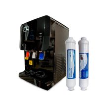 Mini dispensador de agua Ultra Black con doble filtro Uma
