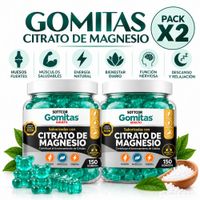 PACK 2 GOMITAS CITRATO DE MAGNESIO PARA ADULTOS 300 GOMITAS SOTTCOR LABS