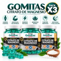 PACK 3 GOMITAS CITRATO DE MAGNESIO PARA ADULTOS 450 GOMITAS SOTTCOR LABS