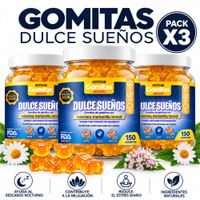 PACK 3 GOMITAS DULCES SUEÑOS PARA ADULTOS 450 GOMITAS SOTTCOR LABS