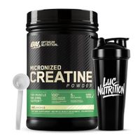 Creatina Optimum Nutrition 600 G - Creatina Monohidratada ON + Shaker + Scoop