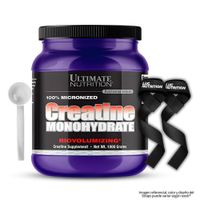 Creatina Ultimate Nutrition 1 KG - Creatina Monohidratada y Micronizada + Scoop + Straps