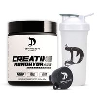 Creatina Dragon Pharma 300 G + Shaker Blanco Dragon Pharma + Embudo Dragon Pharma