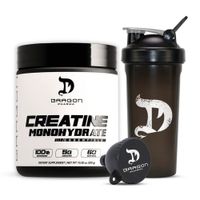 Creatina Dragon Pharma 300 G + Shaker Negro Dragon Pharma + Embudo Dragon Pharma