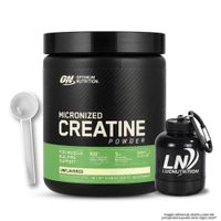 Creatina Optimum Nutrition 300 G - Creatina Monohidratada ON + Portaproteina + Scoop