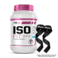 Iso Fit 1.1 kg Proteina Isolatada Fitfem - Chocolate + Straps