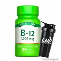 Vitamina B12 Nature's Truth 1000 mcg - 100 Tabletas + Shaker