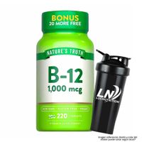 Vitamina B12 Nature's Truth 1000 mcg - 220 Tabletas + Shaker