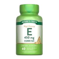 Vitamina E 450 MG - 1000 IU / Vitamina E Nature's Truth - 60 Cápsulas