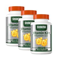 PACK X 03 - Vitamina K2 + D3 SHAKRA - 120 Capsulas