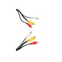 CABLE RCA 3X3 AUDIO Y VIDEO A/R/B DE 10 METROS TRAUTECH