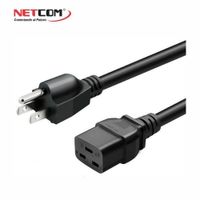CABLE PODER NEMA 5-15P MACHO A C19 HEMBRA 1.80 M 3X14AWG 15A NETCOM