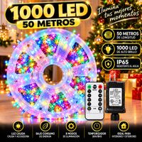 Luces Navideñas Hada Espiga 50 Mt Control 500led Multicolor
