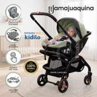 Coche Carriola Función Portabebé TRAVEL ONE Kidilo Edición Exclusiva Green