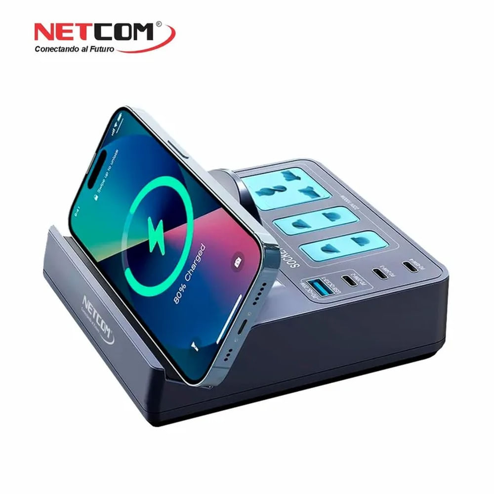 CARGADOR MULTIFUNCIONAL INALAMBRICO NETCOM
