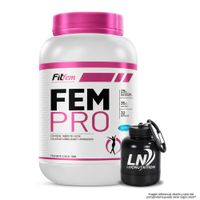 Proteína Fem Pro 1.1 KG - Chocolate + Portaproteina