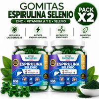 PACK 2 GOMITAS ESPIRULINA SELENIO PARA ADULTOS 300 GOMITAS SOTTCOR LABS