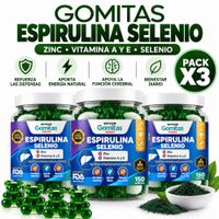 PACK 3 GOMITAS ESPIRULINA SELENIO PARA ADULTOS 450 GOMITAS SOTTCOR LABS
