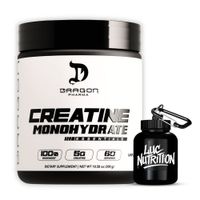 Creatina Dragon Pharma 300 G - Creatina Monohidratada y Micronizada + Portaproteina
