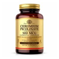 Chromium Picolinate 500 MCG / Picolinato de Cromo Solgar 500 MCG - 60 Cápsulas