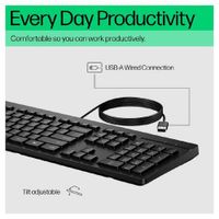 TECLADO HP 125 G2 NEGRO