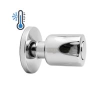 Llave de Ducha Cromada Agua Fría Pomo