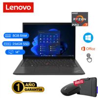 Laptop seminueva Lenovo ThinkPad T14 Gen1 Ryzen 7 Pro 8GB RAM 256GB SSD 14 pul. Touch - Combo