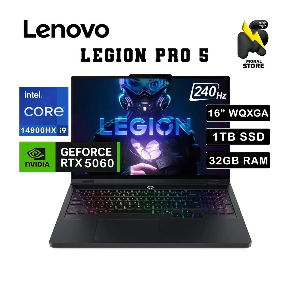 LAPTOP LENOVO LEGION PRO 5 INTEL CORE I9-14900HX 32 GB RAM 1 TB SSD RTX 5060-8GB 16