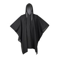 CAPA PONCHO IMPERMEABLE CON CAPUCHA PVC NEGRO TALLA STANDARD