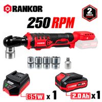 Llave Ratchet RANKOR RLR209001 12.7mm 20V 90Nm Brushless
