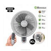 Ventilador de Pared Bossko 16 Pulgadas 90W 3 Velocidades BK-8010PD