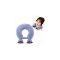 Bolsa de Agua Caliente Ergonómica para Terapia Física Cervical Celeste