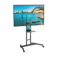 Rack Pedestal TV 32 a 80 Pulgadas Expo Rack PED80 Soporte Rodante Altura Regulable