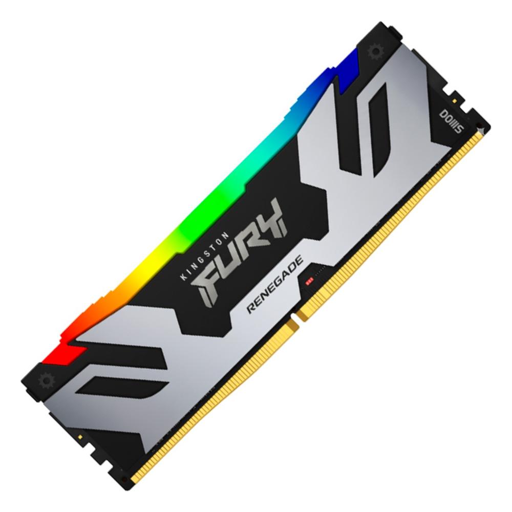 Memoria RAM Kingston Renegade RGB 16GB DDR5 7200MHz DIMM Plateado
