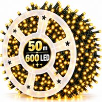Luces Navideñas Lineales 50 Metros 600 Led Decoración