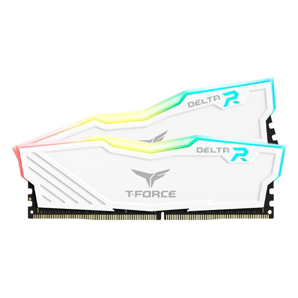 Memoria RAM Teamgroup T-Force Delta RGB 16GB 2x8GB DDR4 3600MHz DIMM Blanco