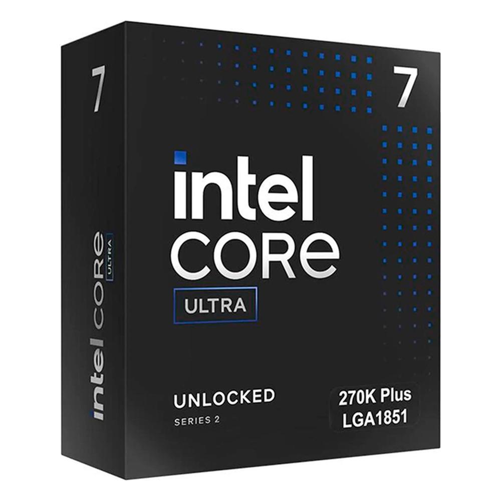 Procesador Intel Core Ultra 7 270K Plus 24 Núcleos Hasta 5.5 GHz LGA1851 Sin Cooler