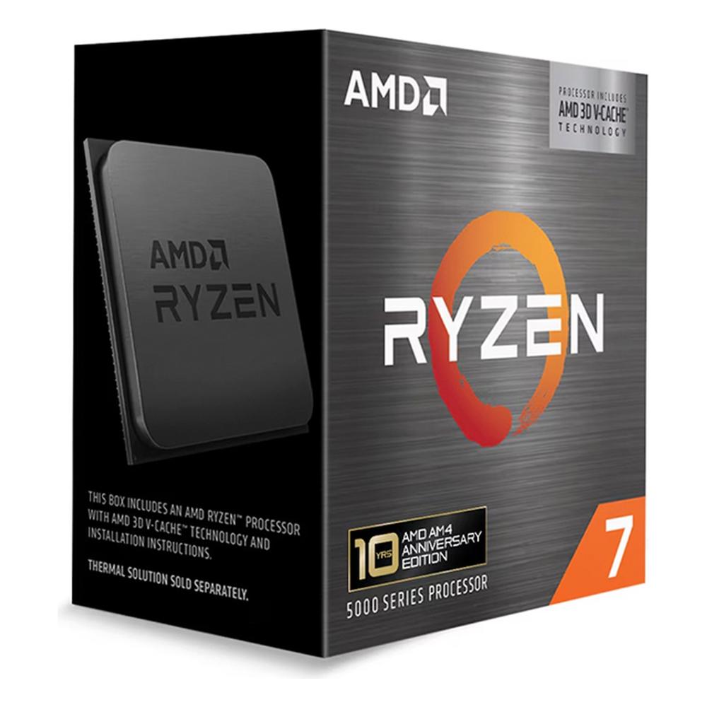 Procesador AMD Ryzen 7 5800X3D Edición 10 Aniversario AM4 8 Núcleos 4.5GHz 96MB Caché L3