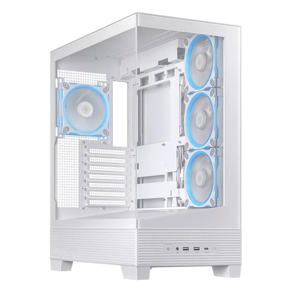 Case ASUS A31 Plus ARGB Mid Tower ATX Sin Fuente 4 Ventiladores ARGB Blanco
