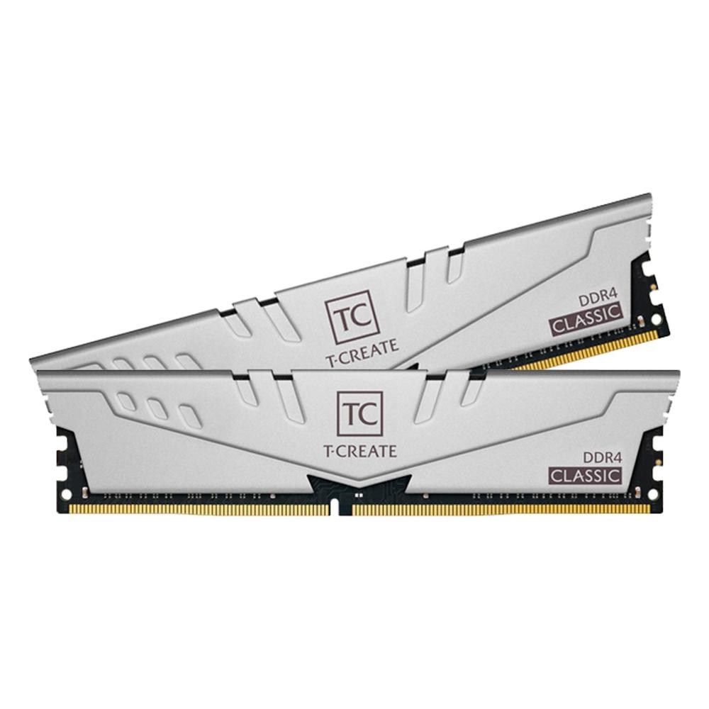 Memoria RAM TeamGroup T-Create Classic 16GB 2x8GB DDR4 3200MHz DIMM Plateado