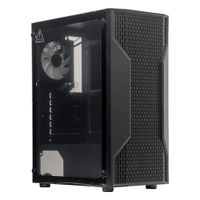 Case Gamer Teros TE-1332G Mid Tower ATX Sin Fuente 4 Ventiladores Negro