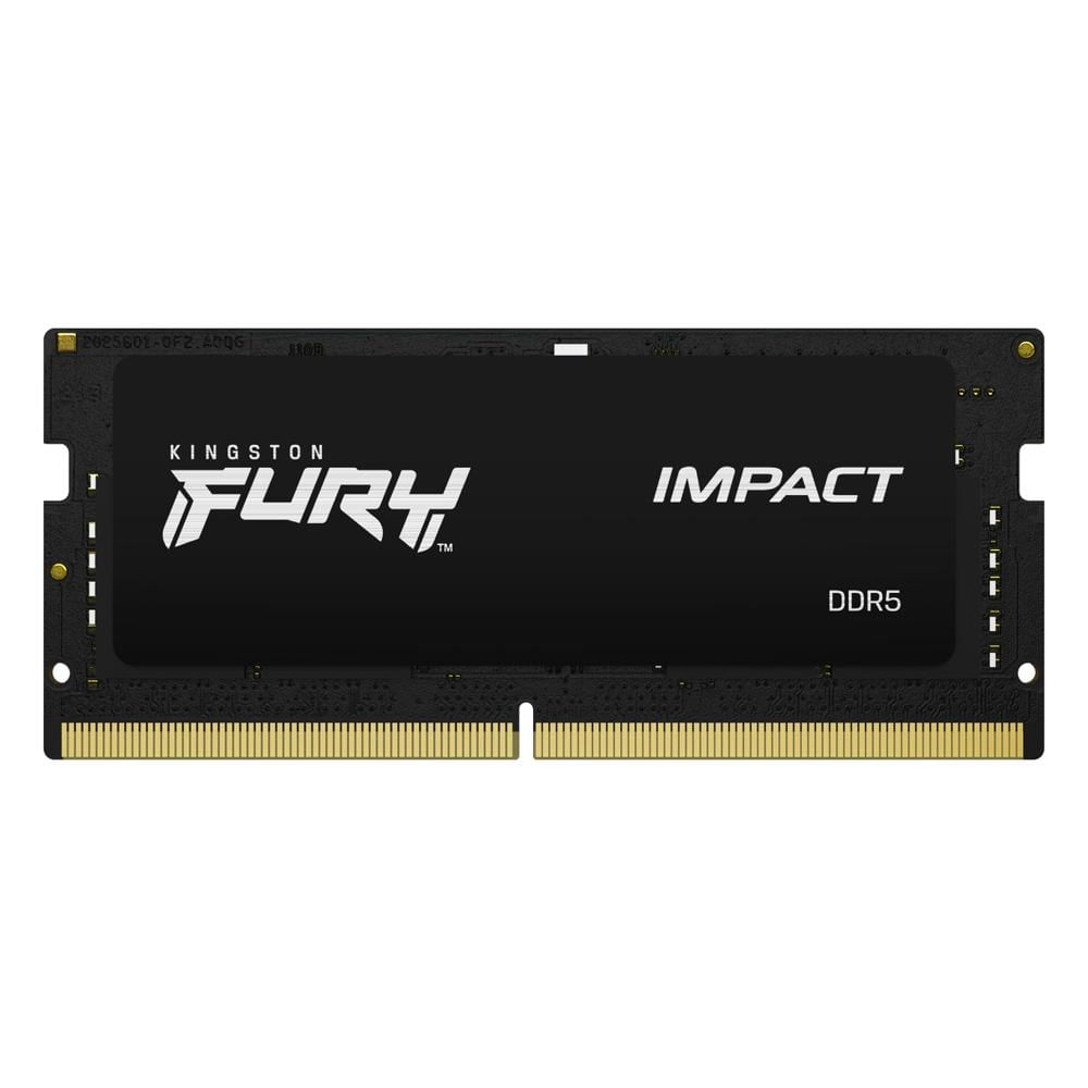 Memoria RAM Kingston Impact 16GB DDR5 4800MHz SO-DIMM Negro