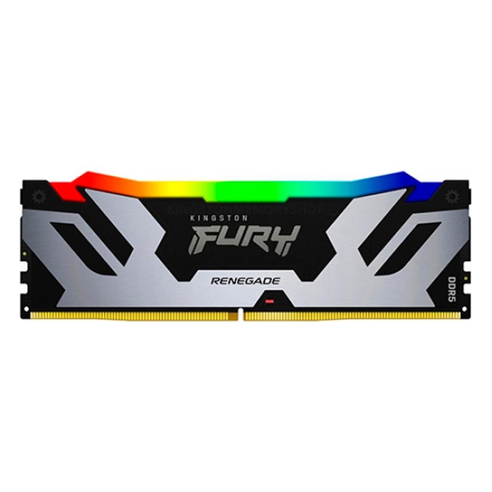 Memoria RAM Kingston Renegade RGB 32GB DDR5 6400MHz DIMM Plateado
