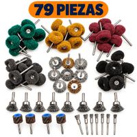 Kit de Accesorios para Dremel Pulido Limpieza y Desbaste x79pcs