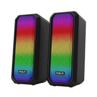 Parlante 2.0 Aula N600 RGB USB 3.5mm - Negro