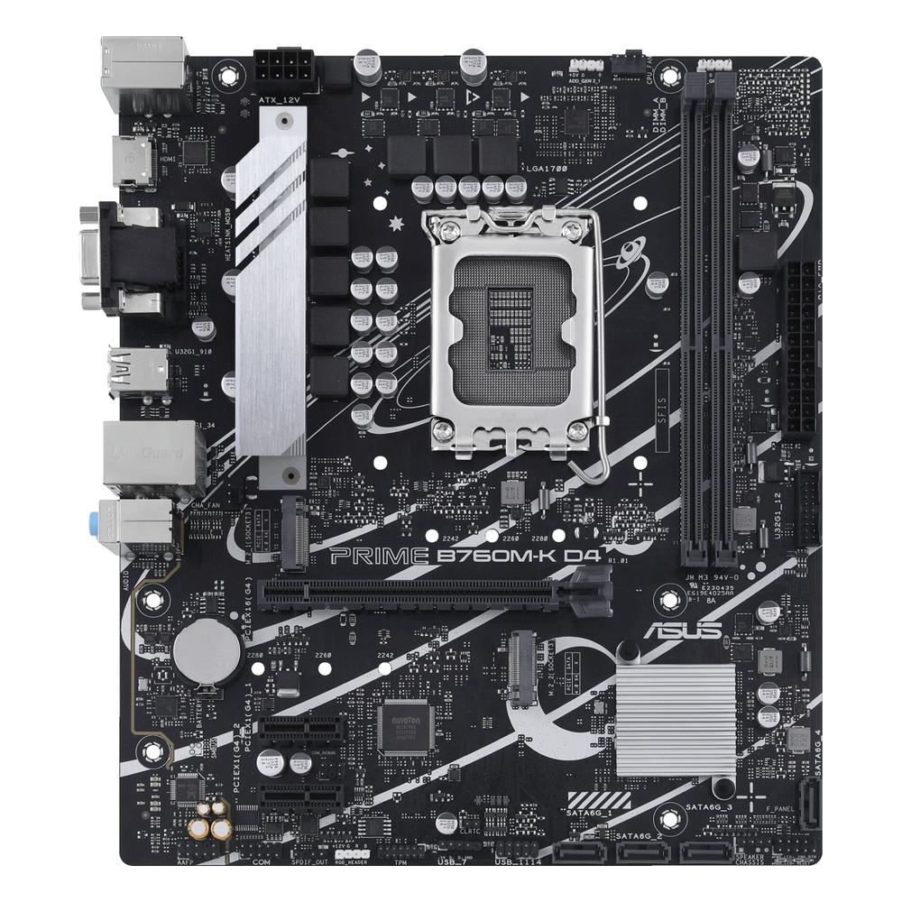 Placa Madre ASUS Prime B760M-K D4 LGA1700 DDR4 Micro ATX Negra